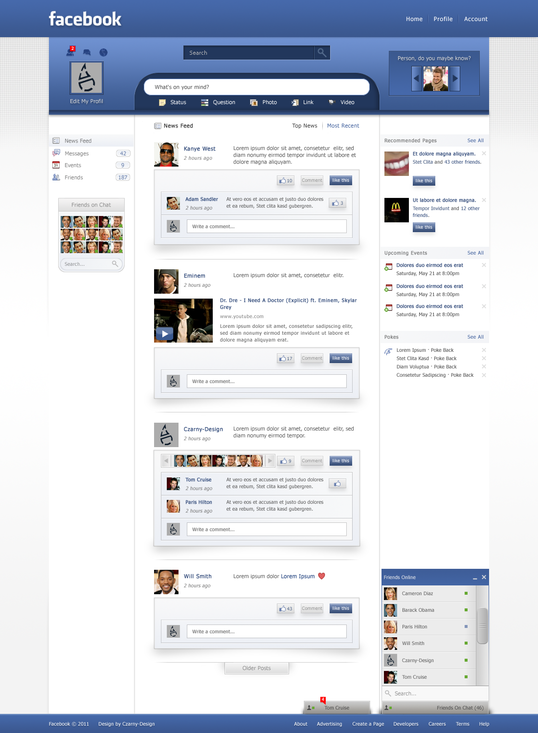 Facebook - Redesign