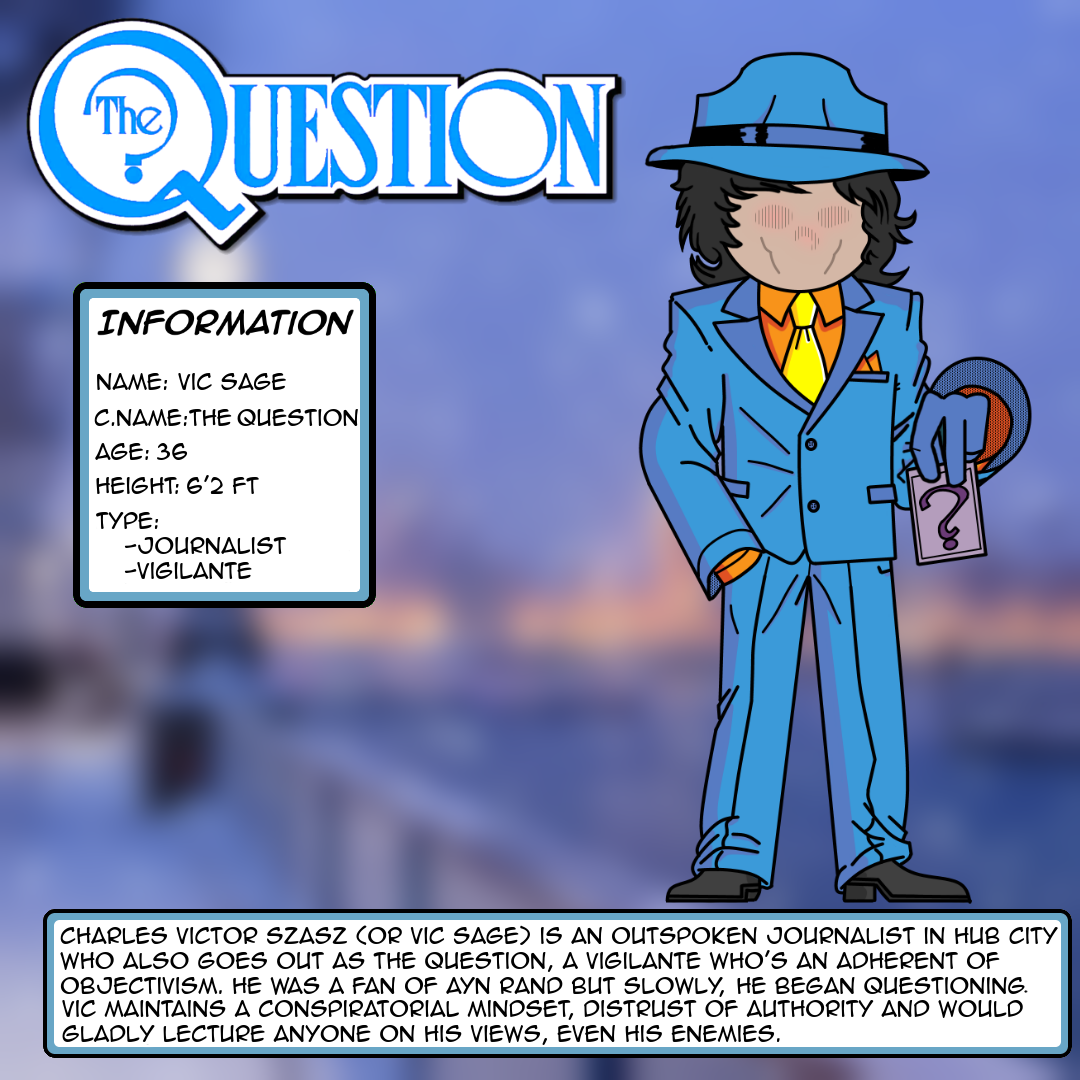 The Question Dc Script DC Character Fanarts: The Question by Ayham4002 on DeviantArt