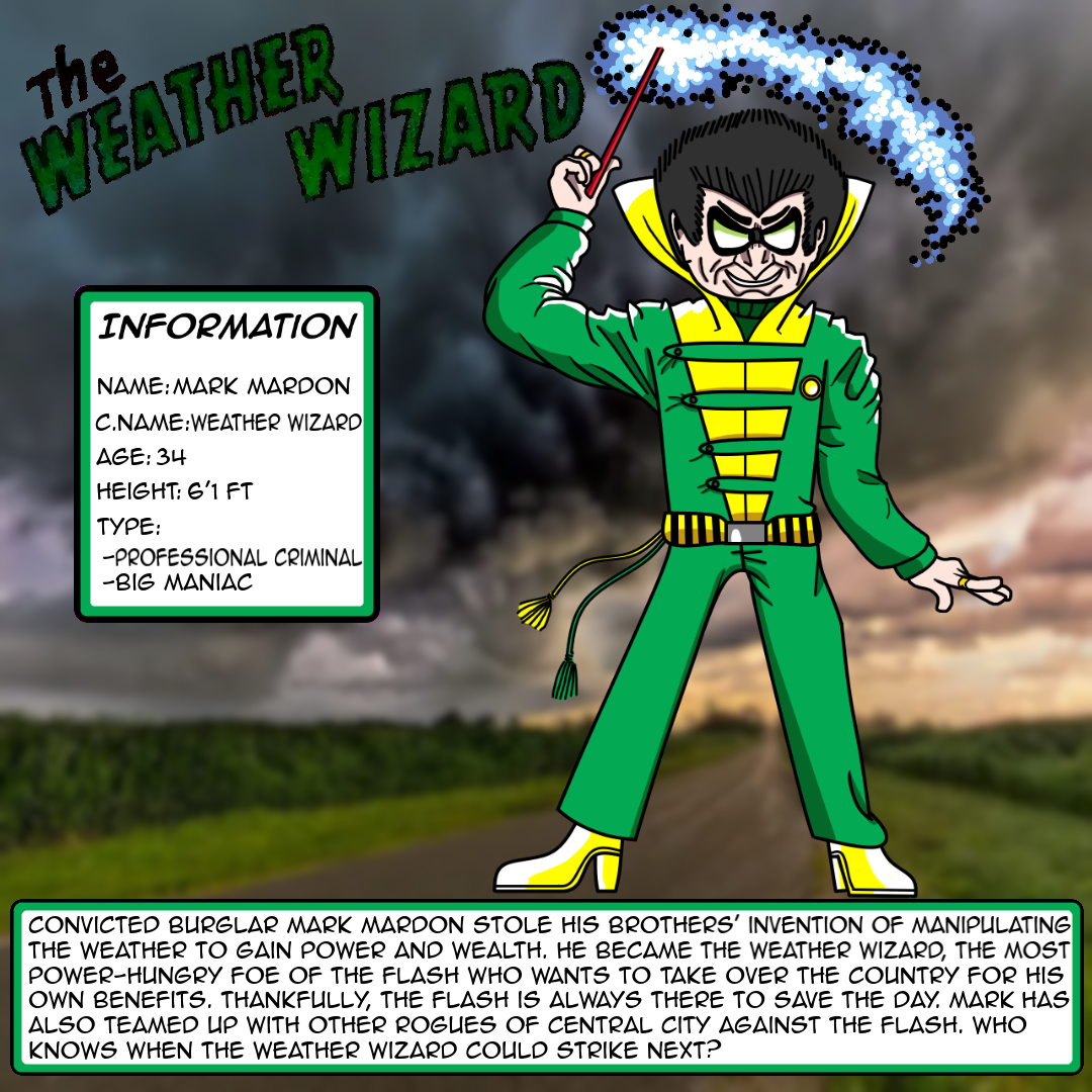 Weather Wizard Sticker DC Characters Fanarts: Weather Wizard by Ayham4002 on DeviantArt