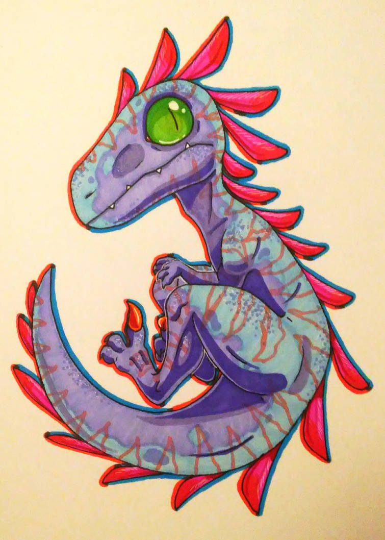 Baby rave raptor by 32RabbitTeeth on DeviantArt