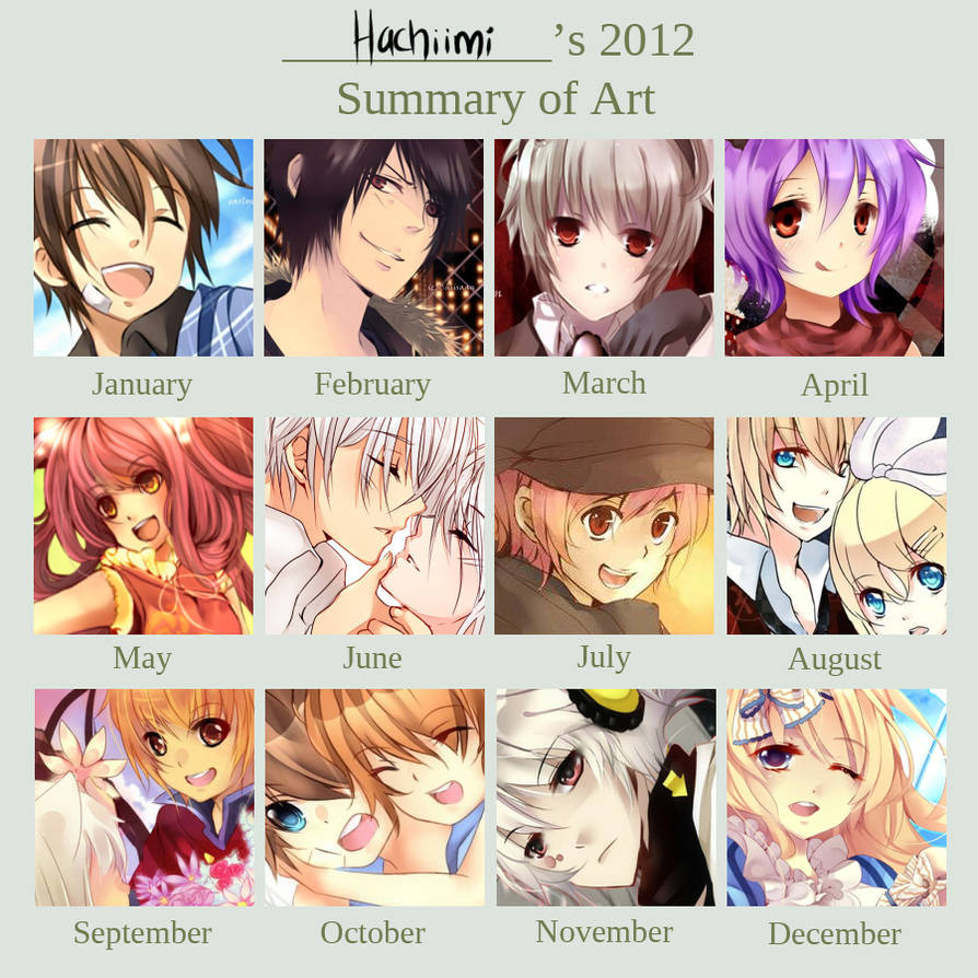 Hahiimi's 2012 Art Summary by Hachiimi