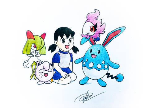 Doraemon x Pokemon (Shizuka)