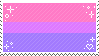 pastel pride stamp - bisexual