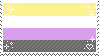 pastel pride stamp - nonbinary