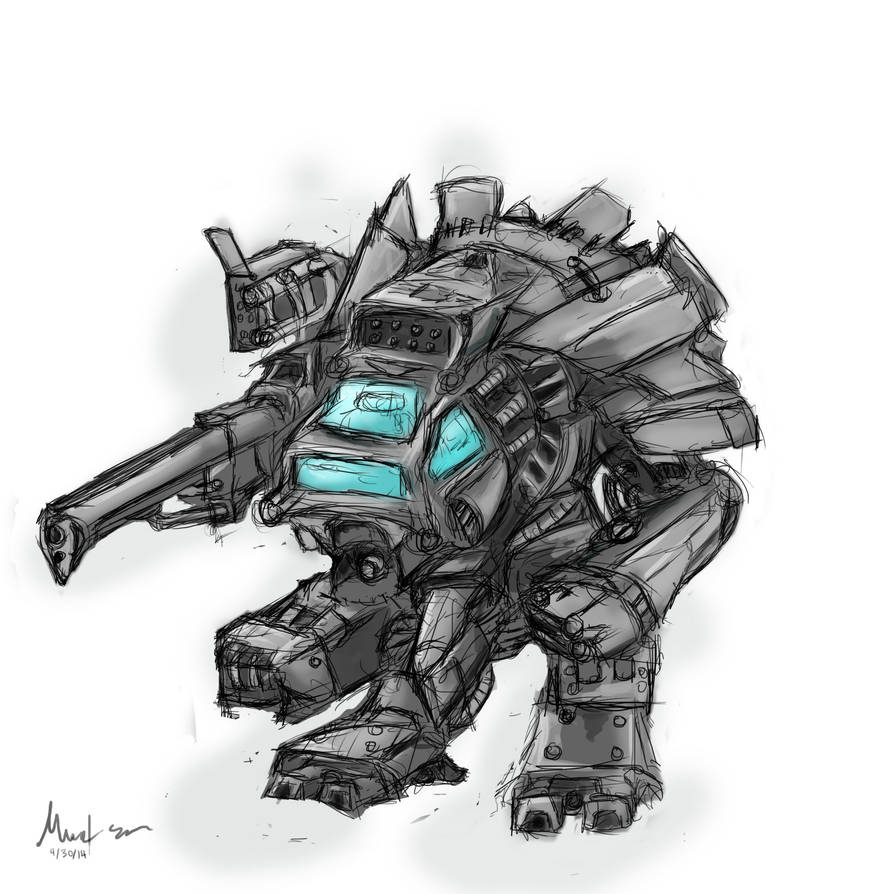 Line Back Mech Line art Mech by Novitex on DeviantArt