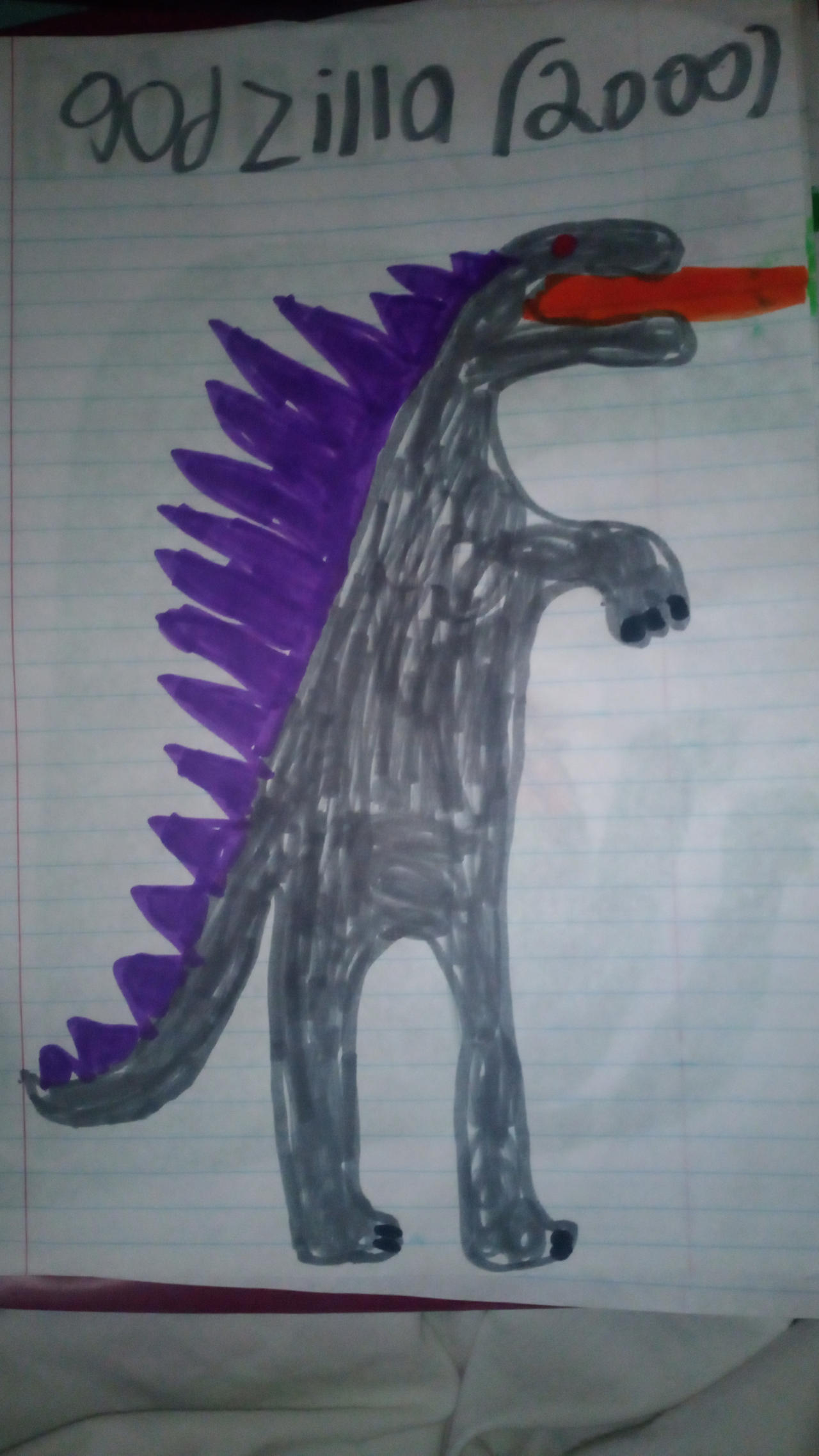 old cringe drawing: godzilla (2000) by DvGamer69idk on DeviantArt