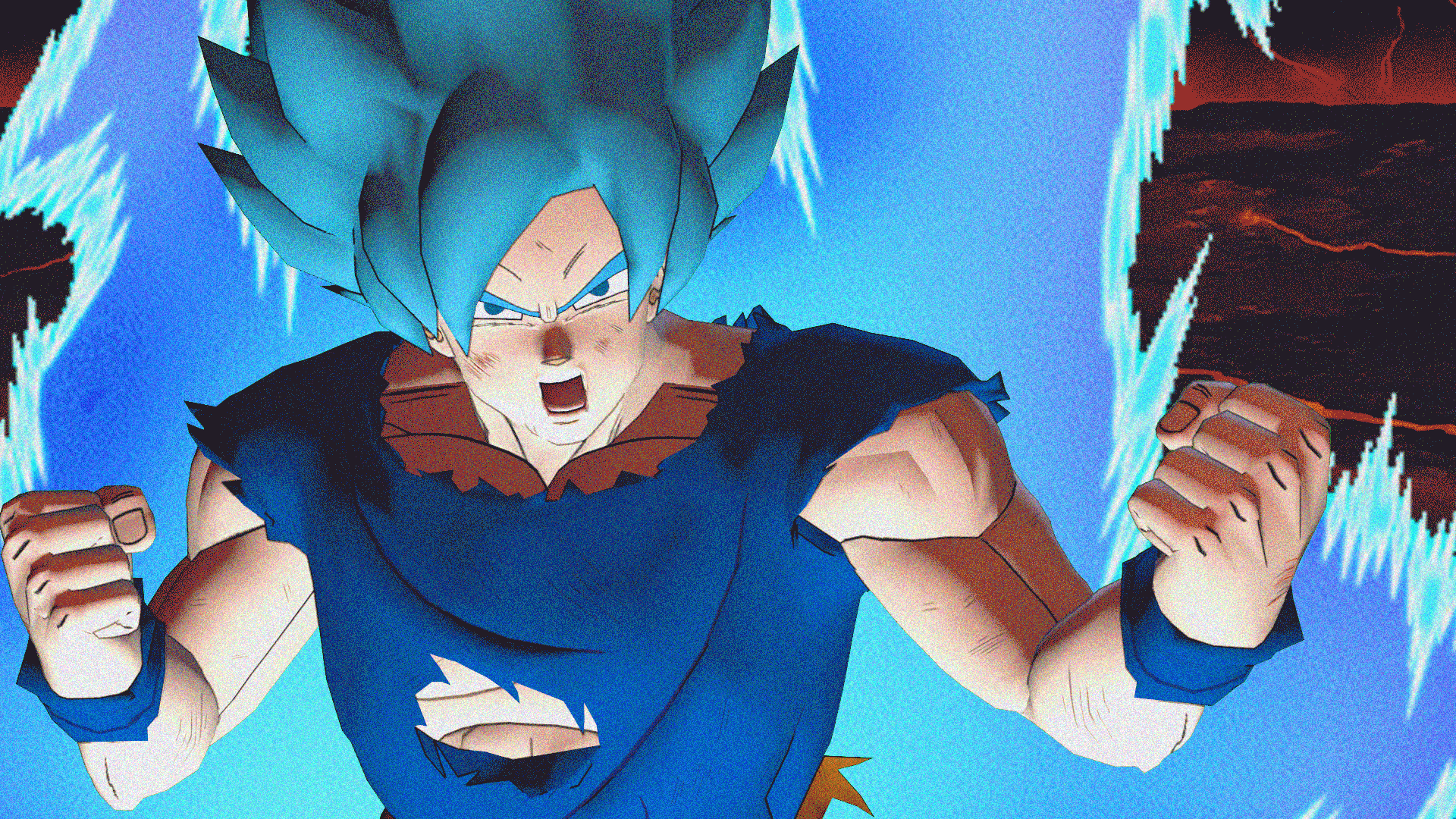 Goku Blue 3, hero, super, HD wallpaper