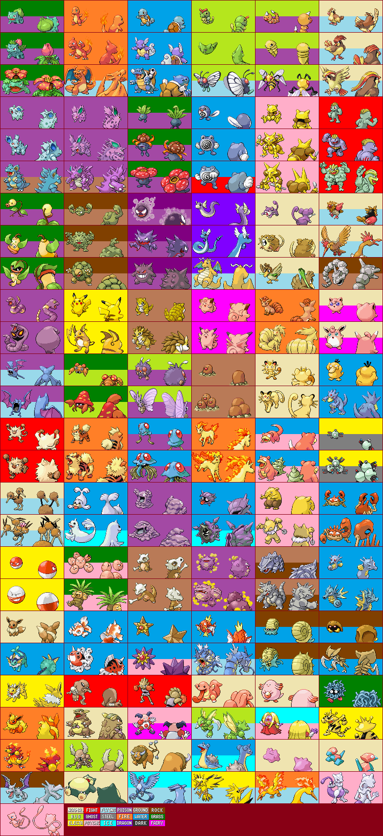 Kanto Region Pokedex - Shiny by ParallelHero on DeviantArt