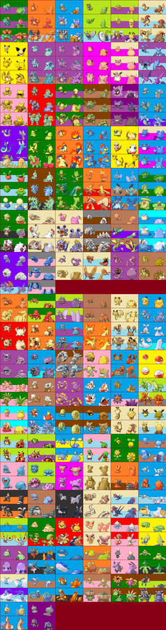 Pokemon evolutions (Gen I - III)