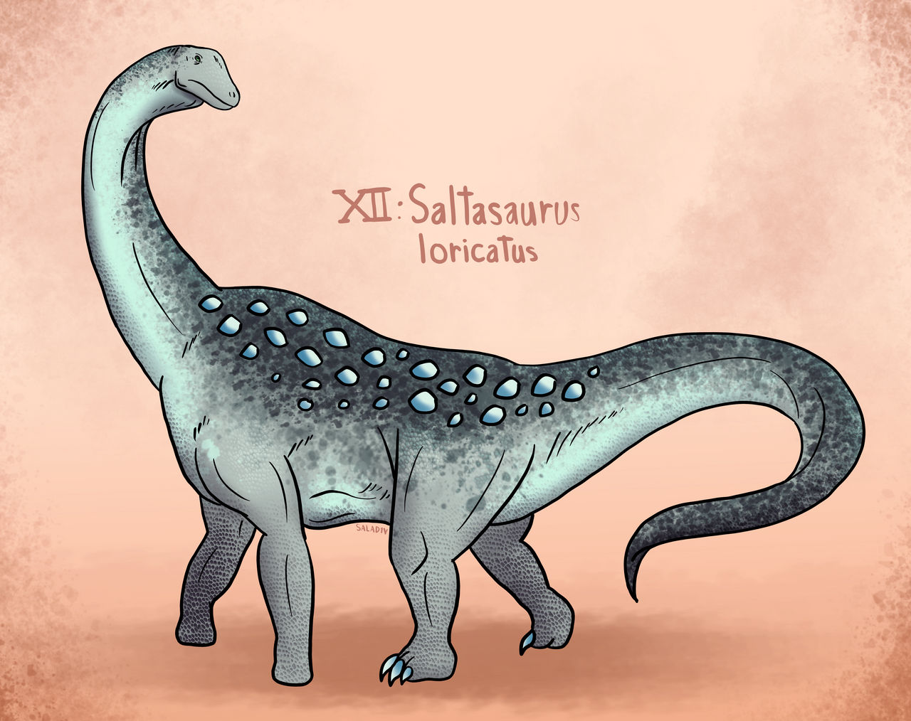 Saltasaurus Tooth Jurassic June 2023-12: Saltasaurus loricatus by Salad1V on DeviantArt