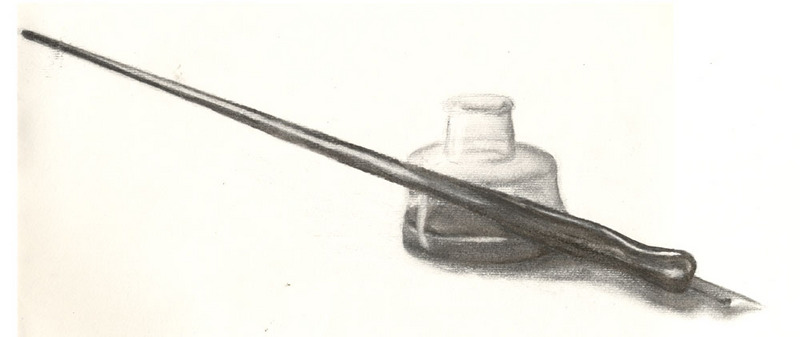 Still Life: Pen and Ink Bottle