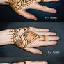 Two Toned Henna - Step by Step