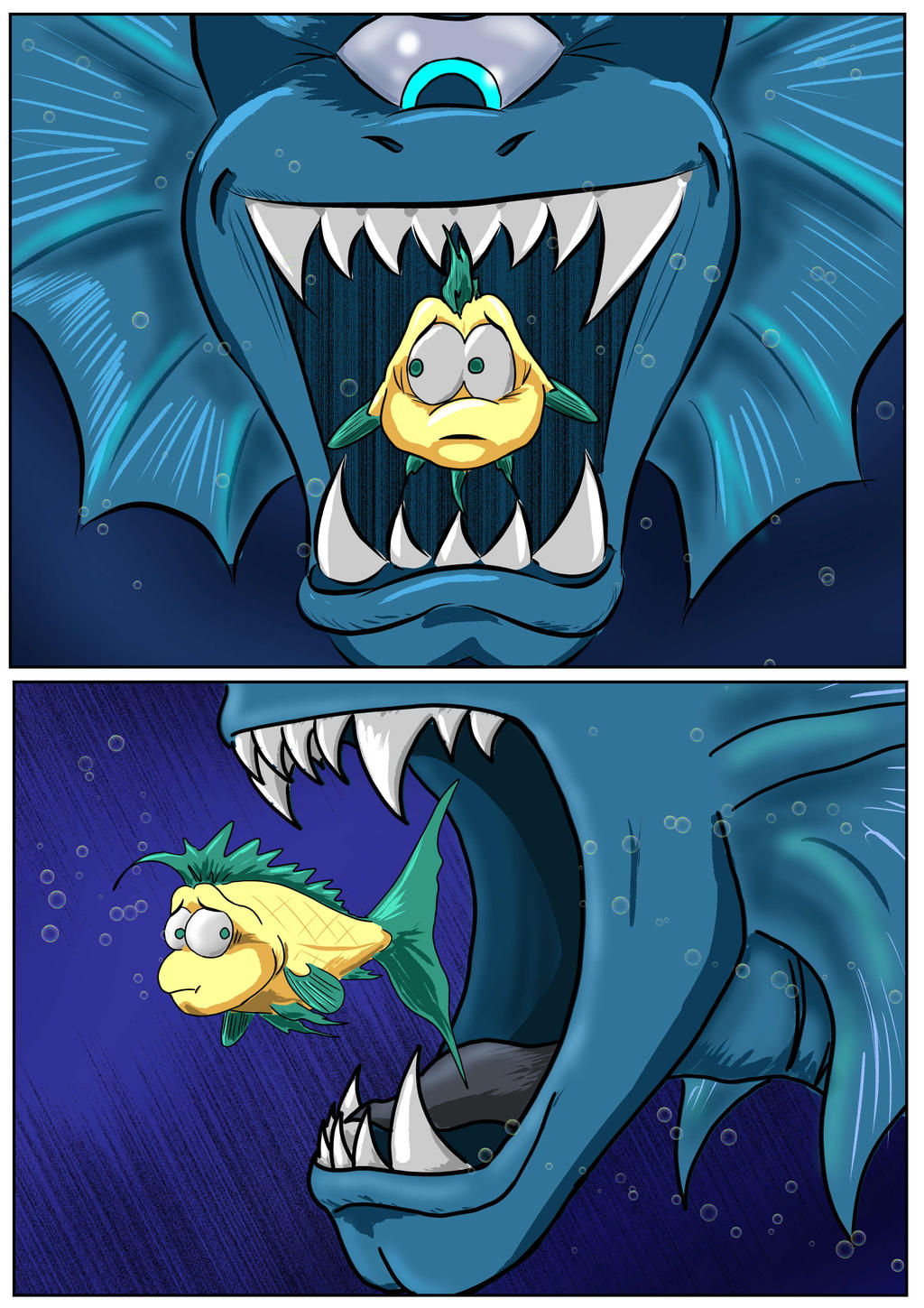 Neptune fish hunt p2 by BjAtkinson on DeviantArt