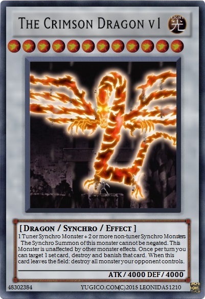 yugioh 5ds crimson dragon card (Card) - MP24-EN097 - Prismatic Secret Rare Season 1 YuGiOh YuGiOh 5Ds Crimson Crisis