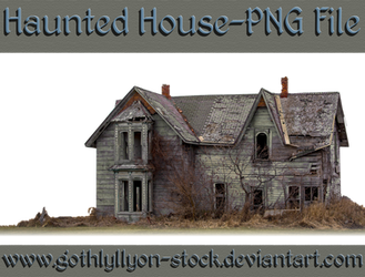 Haunted House-PNG-by-GothLyllyOn-Stock