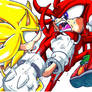 Super Sonic VS Knuckles