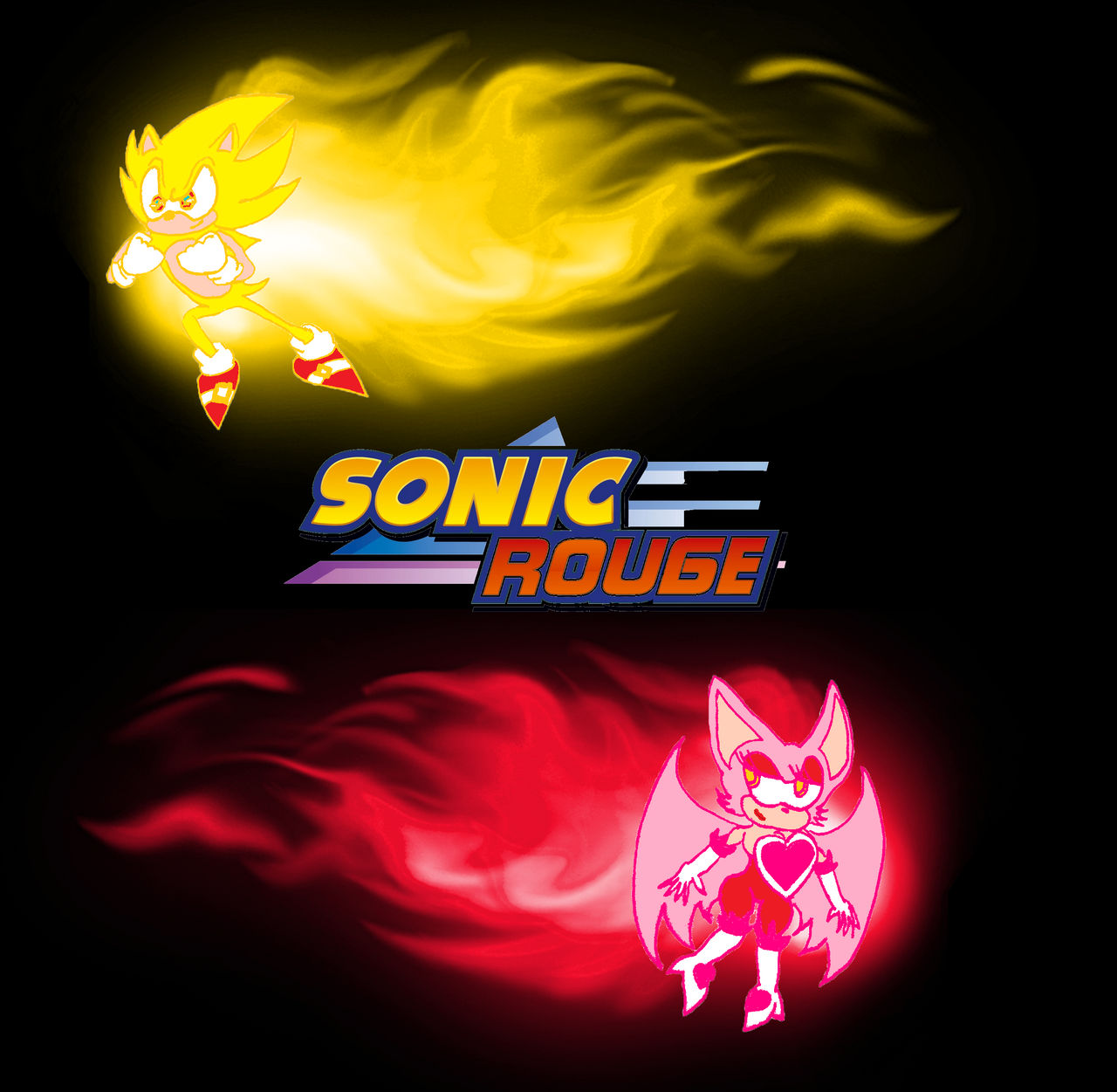 Sonic Ruguai Sonic Rouge by Super-Knuckles on DeviantArt