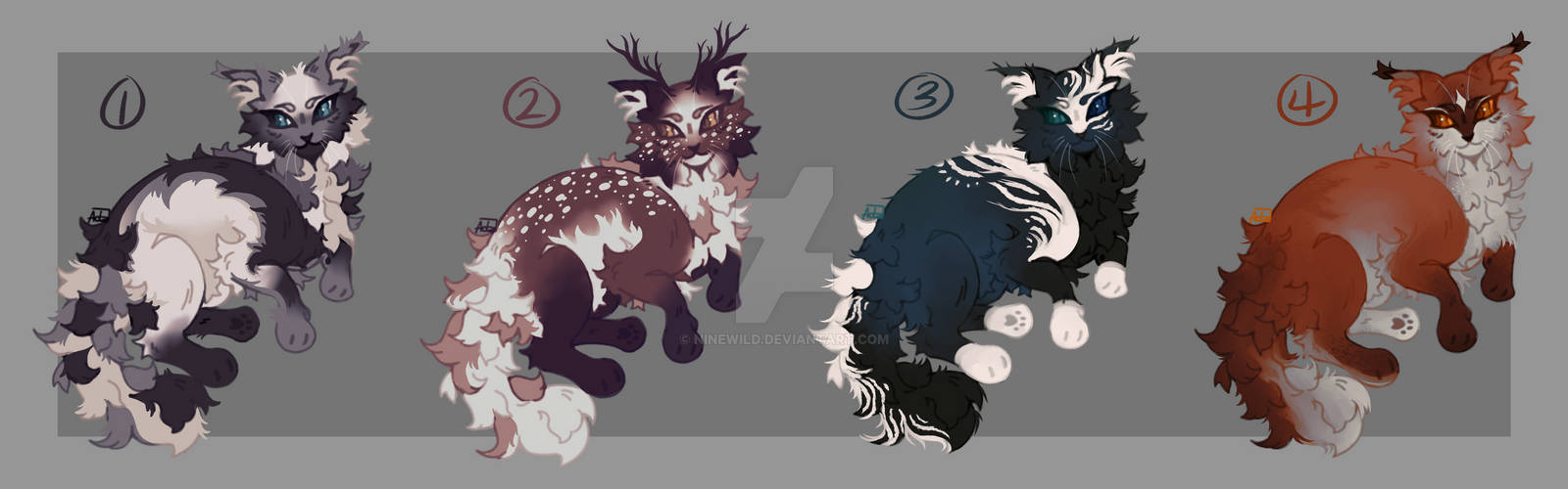 Catfluff fluffy cat collabs - OPEN (1/4) by ninewild on DeviantArt