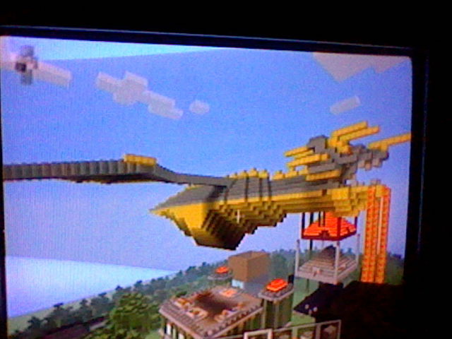 Minecraft Freebuild Flying Lava Dragon