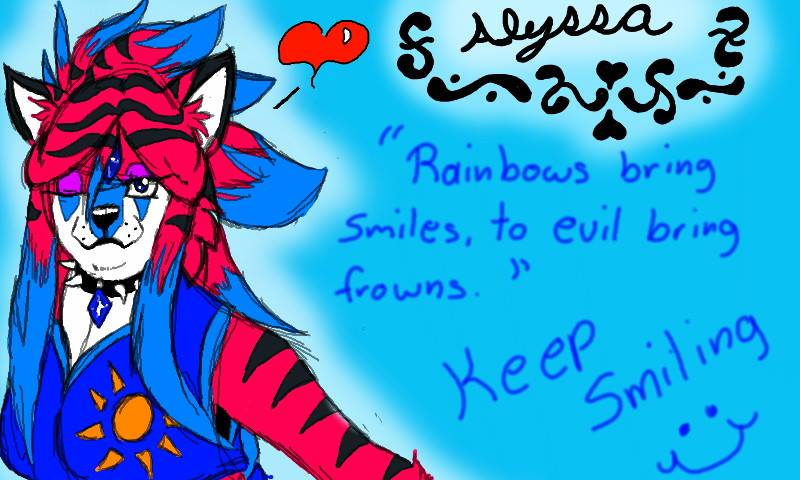 Alyssa   Rainbows bring smiles   Gift Art