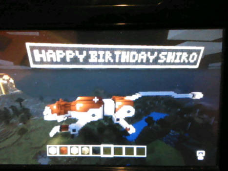 Happy Birthday Shiro  Red Lion House MineCraft