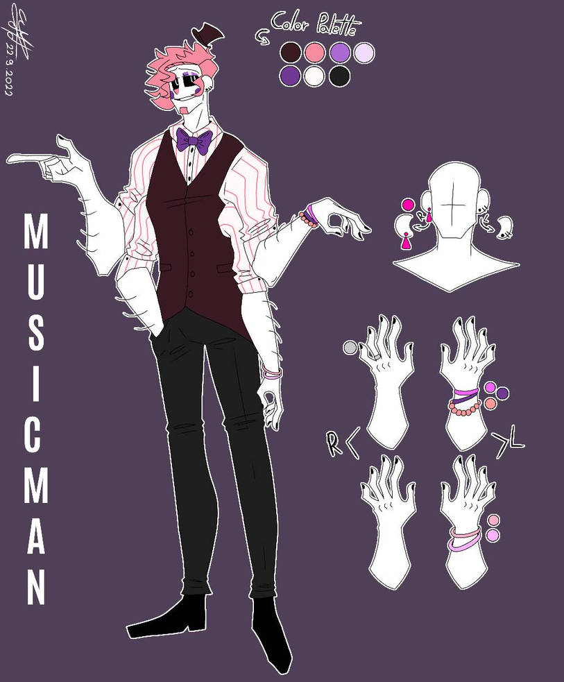 I made a design for Music Man by ErrDrawsStuff on DeviantArt