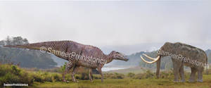 Shantungosaurus vs Steppe Mammoth