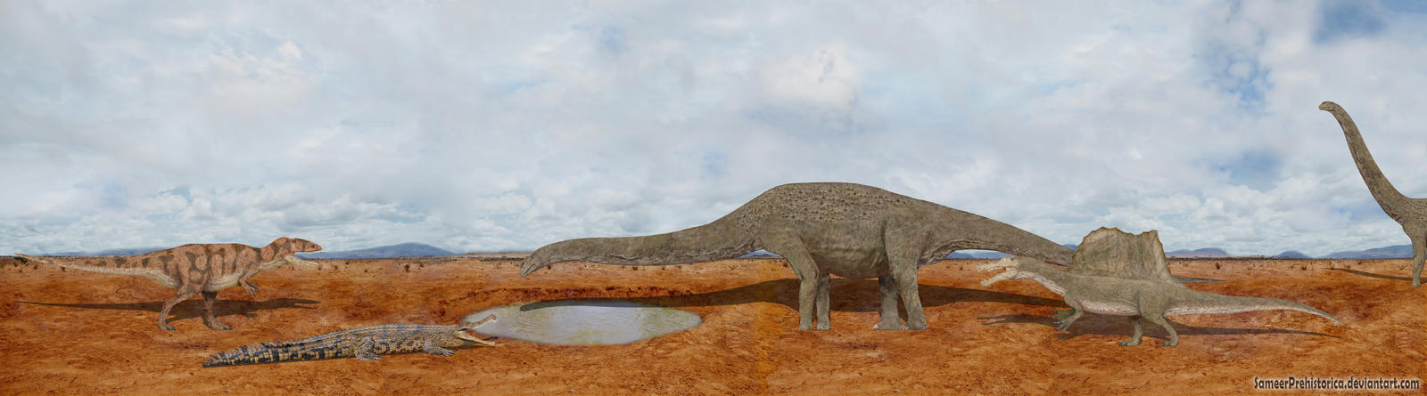 Carcharodontosaurus vs Spinosaurus vs Sarcosuchus by ...