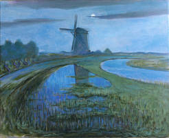 Oostzijdse molen naar Piet Mondriaan