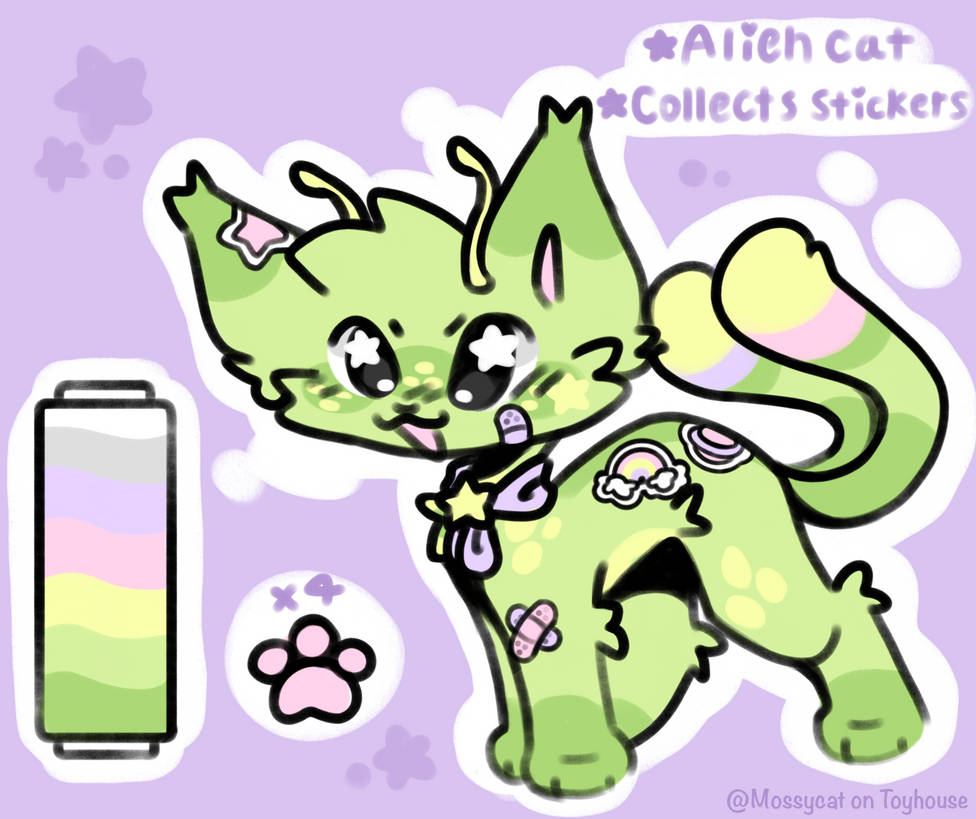 Alien kitty by MossyCatt on DeviantArt