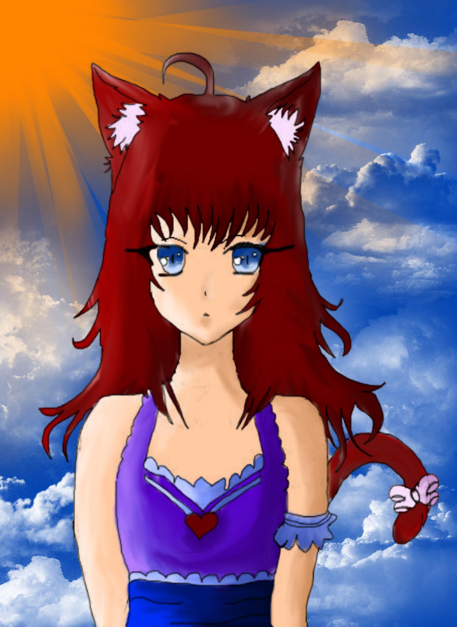 Anime Girl Cat Fanart by MiraNamikaze on DeviantArt