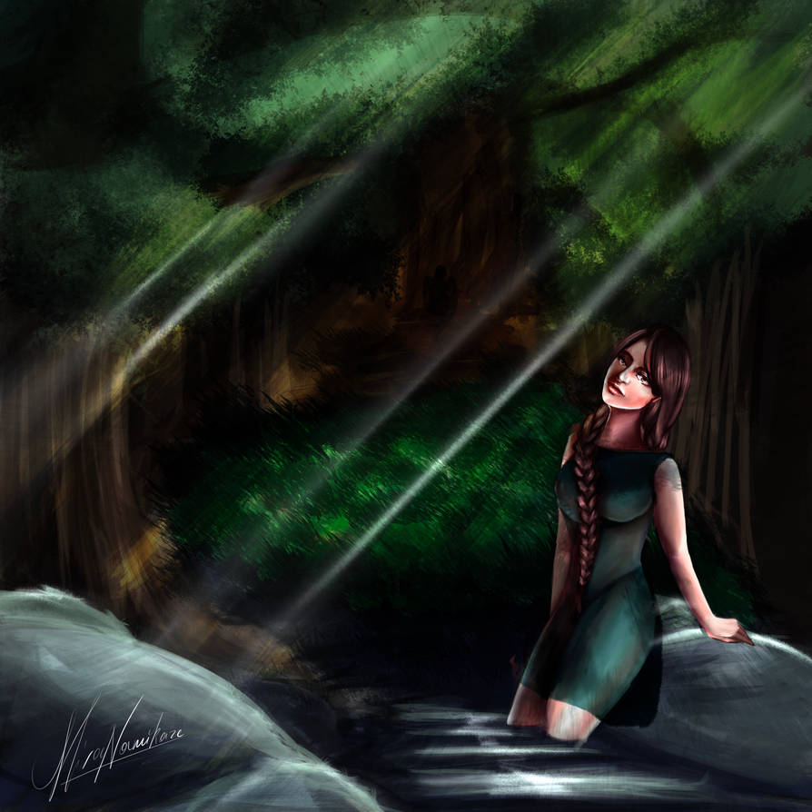 Spring by the forest by MiraNamikaze on DeviantArt