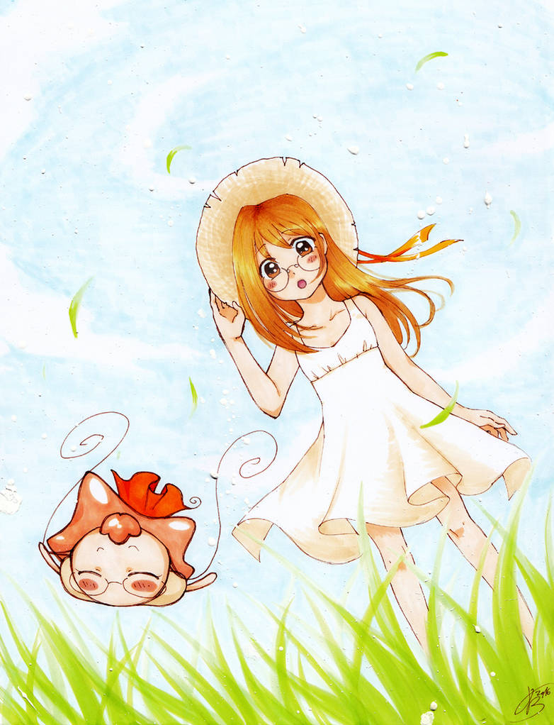 Meadow walk with Rere by OjaMaia