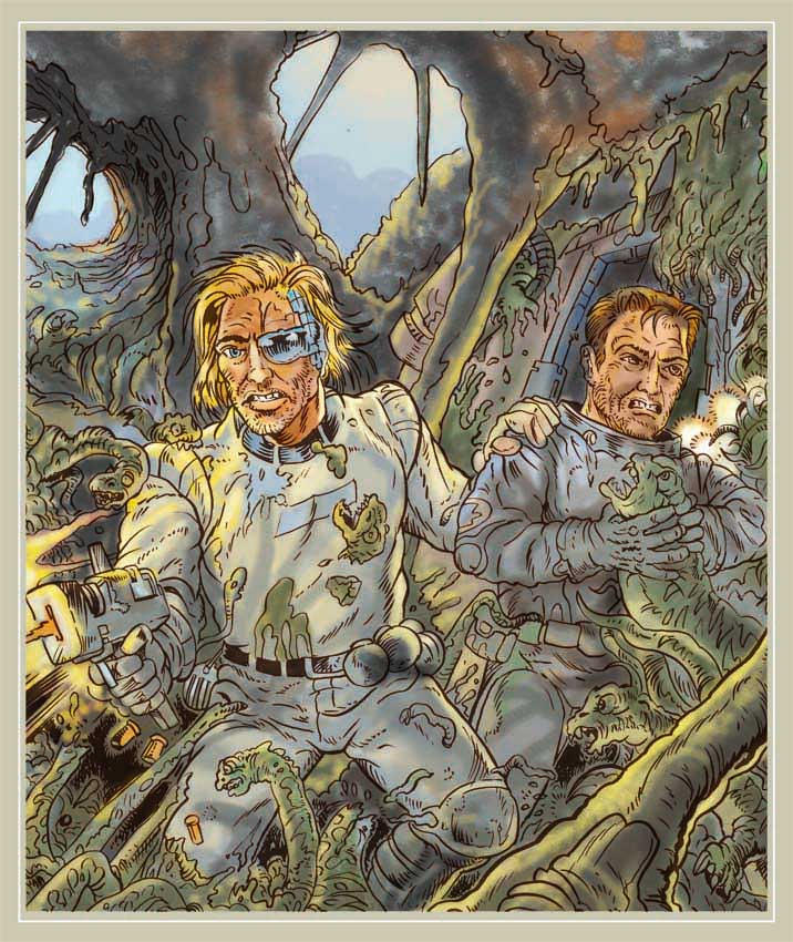 SF illustration by hungrafx on DeviantArt