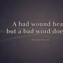Bad Wound Heals - Persian Proverb