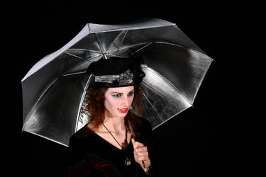 Vampire with Umbrella
