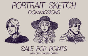 SKETCH COMMISSIONS: SALE for points (OPEN)