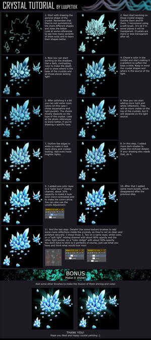 CRYSTALS painting (tutorial)