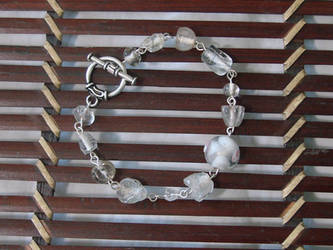 Broken Beads Need Love Too White and Silver
