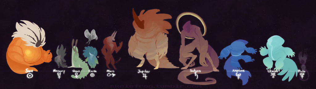 Pokemon Solar System Deviantart Solar System by Skelefrog on DeviantArt