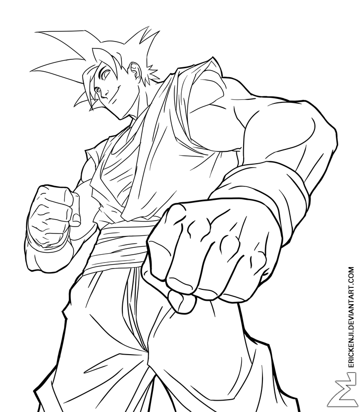 Desenho Kid Goku / Deus Ssj Goku