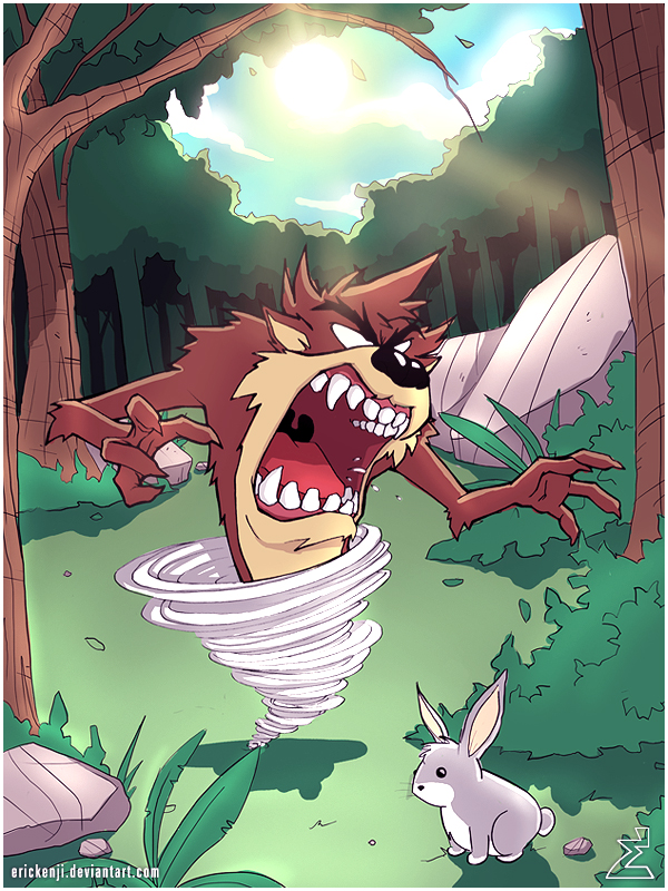Tasmanian Devil and Bugs Bunny by erickenji on DeviantArt Tasmanian Devil and Bugs Bunny by erickenji on DeviantArt