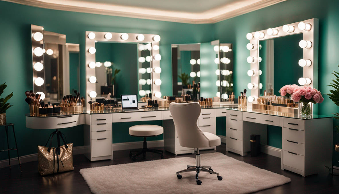 Overloaded Makeup Rrom Huge luxurious makeup artist room, glamorous fashi by MysticSun0612 on ...