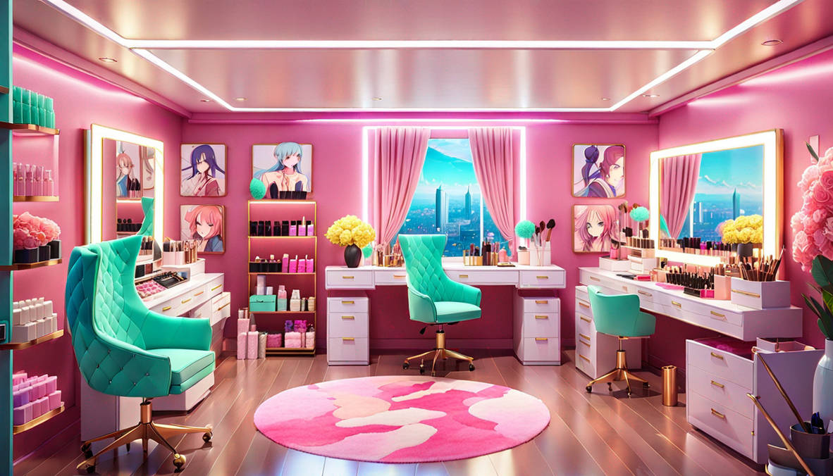 Overloaded Makeup Rrom Huge luxurious makeup artist room, glamorous fashi by MysticSun0612 on ...
