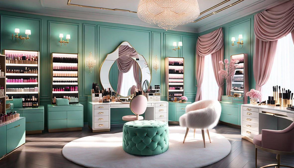 Overloaded Makeup Rrom Huge luxurious makeup artist room, glamorous fashi by MysticSun0612 on ...