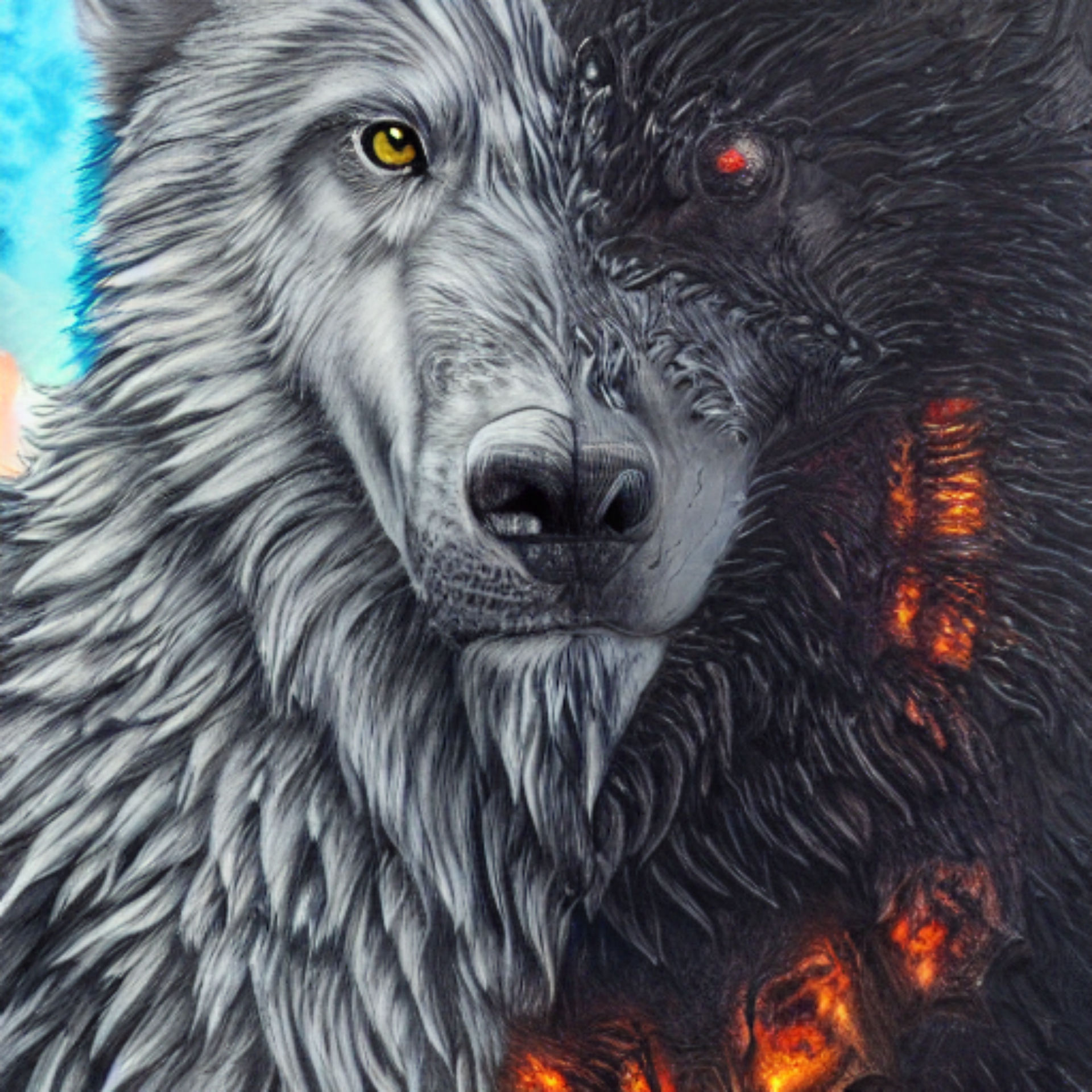 Computer Wolf Deviantart Cyber Wolf.v4 by WadeTate on DeviantArt