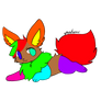 Neon Eevee adopt! closed!