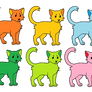 Cheap rainbow cat adopts! Closed