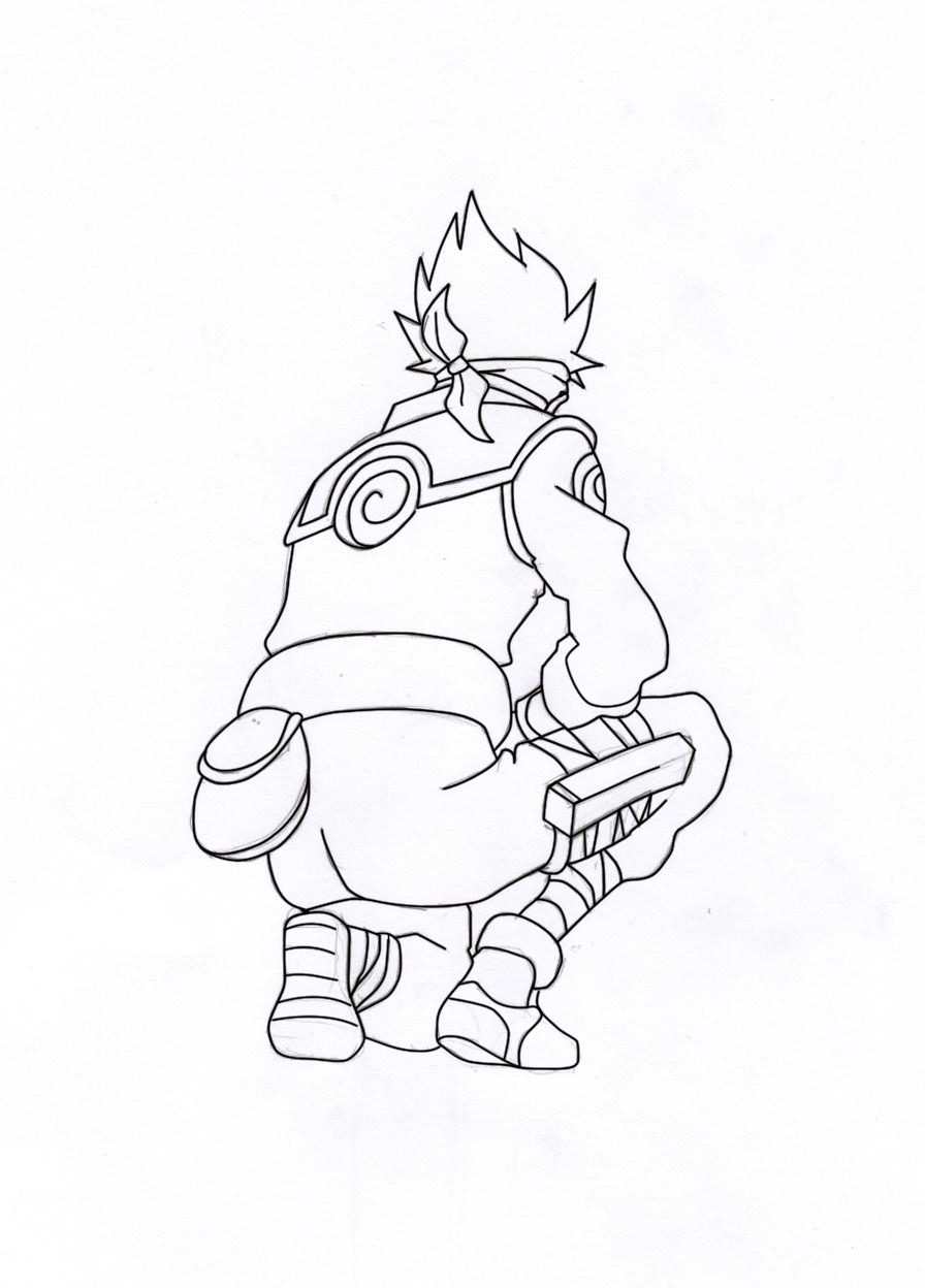 kakashi lineart