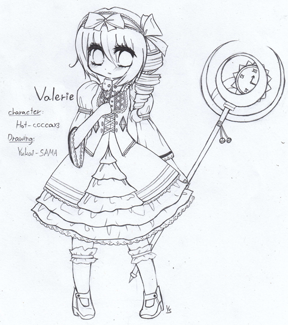 Valerie Yael's OC lineartt-